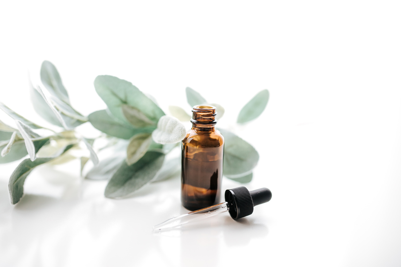 Essential Oils with Leaves